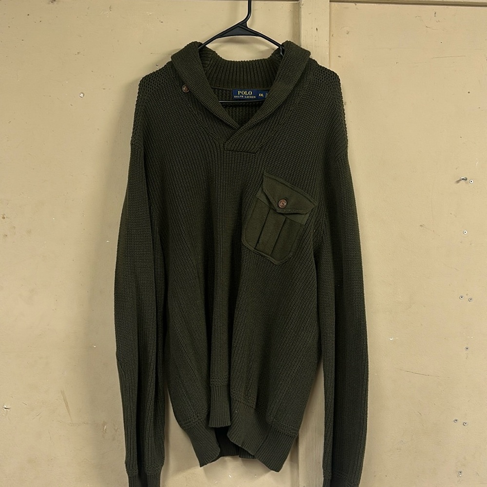 Green men sweater XXL